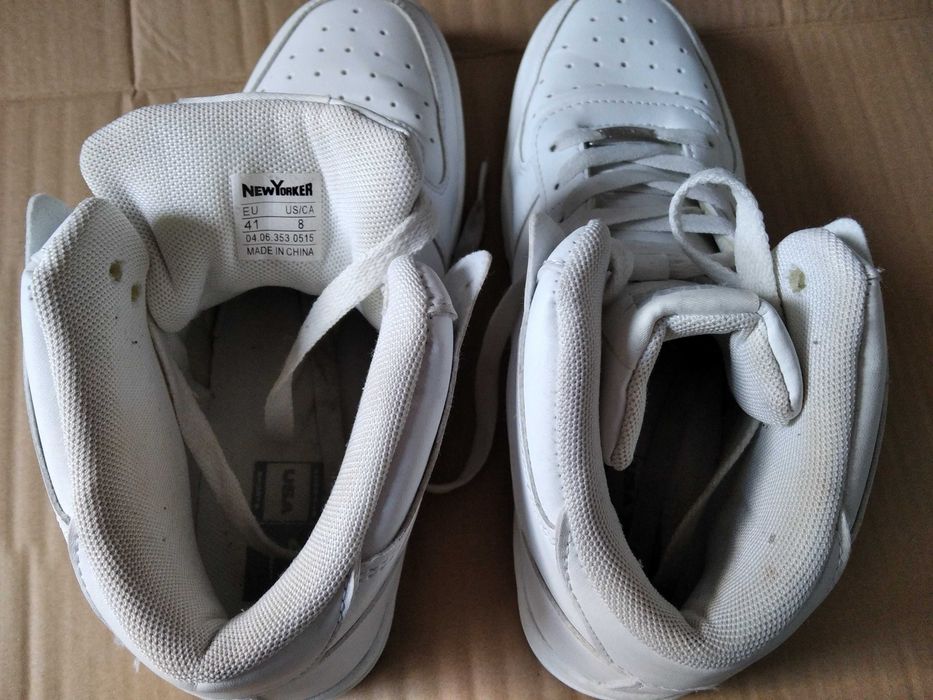 Buty New Yorker białe rozm.41