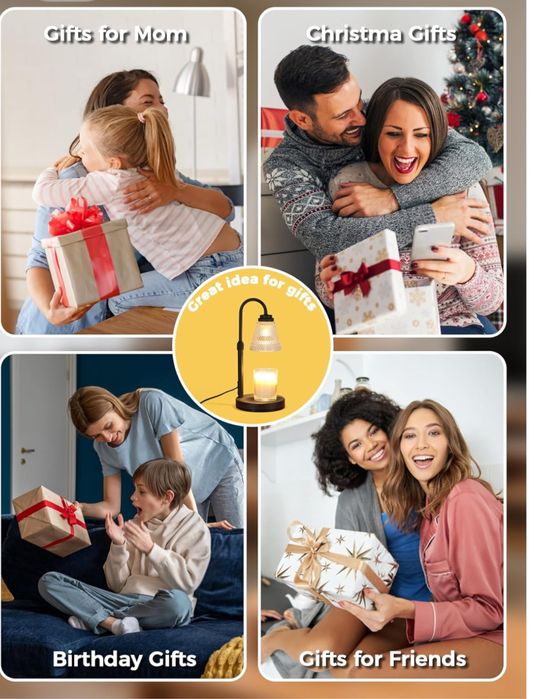 Лампа для підігріву свічок з таймером креативний подарунок на свята