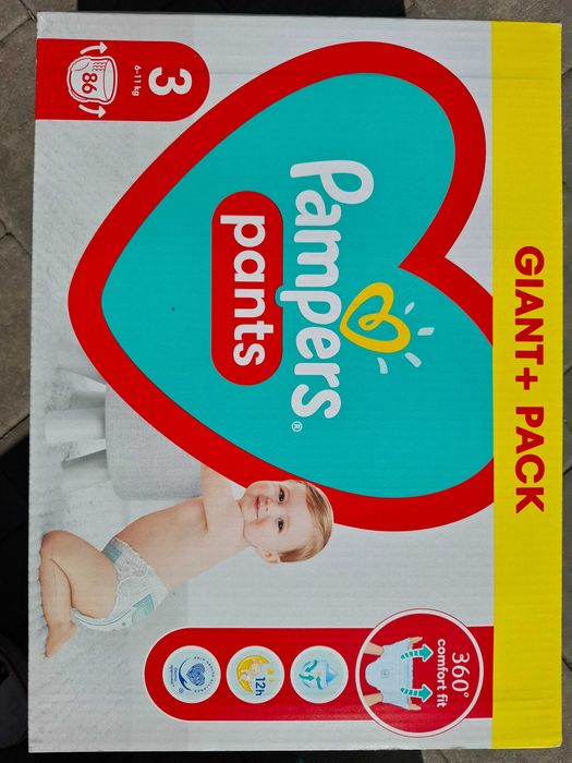 Pieluchomajtki Pampers Pants 3 86szt