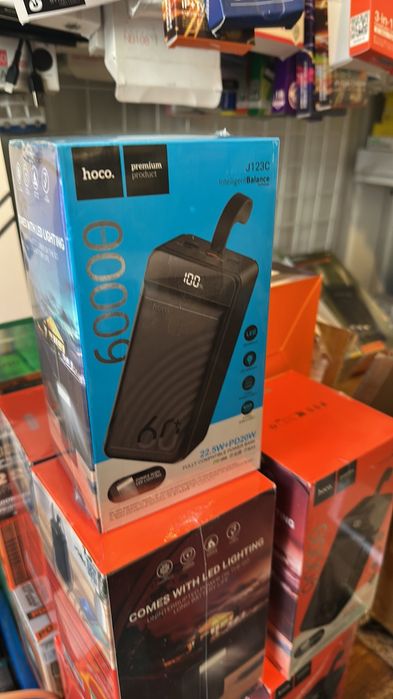 Павербанк hoco 60000mAh(22.5w) швидка зарядка.Нові