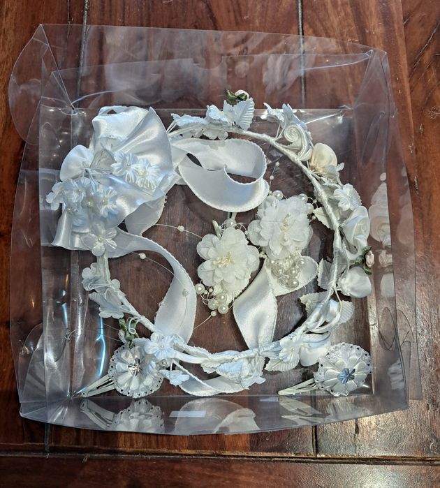 Wianek na komunie+spinki