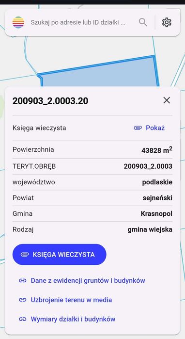 Ziemia rolna -8ha- Boksze Nowe