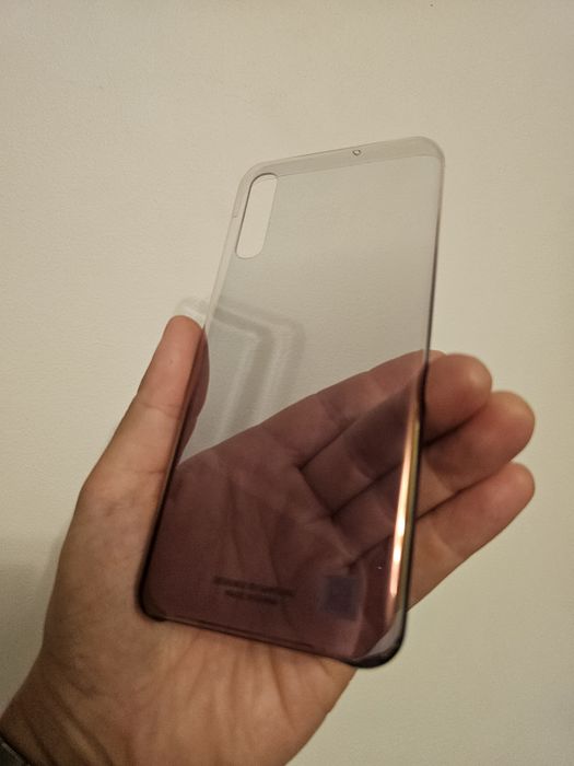 Capa Samsung A50 impecável rosa efeito espelho
