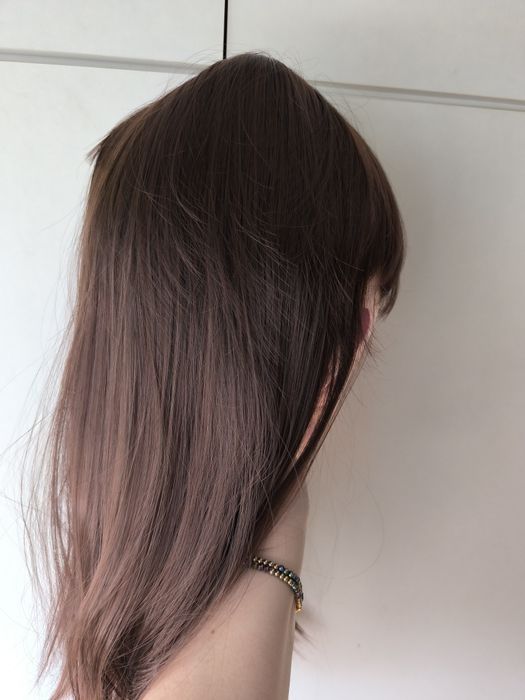 Peruka włosy sztuczne brąz