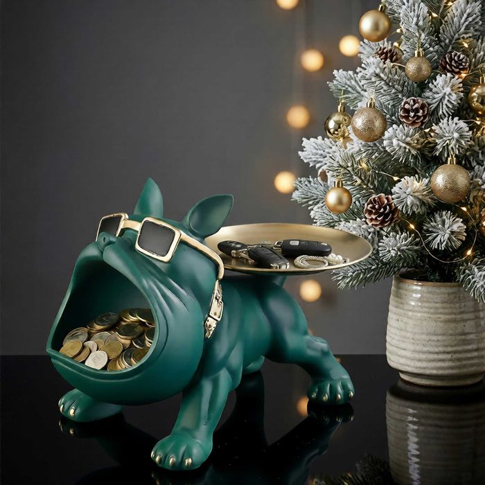 Цукерниця «Бульдог», ключниця, декор, декор для дому. Подарунок