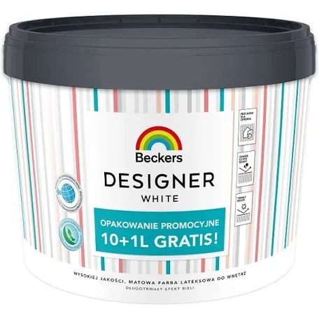 Farba Beckers Designer White Biała 11 l nowa