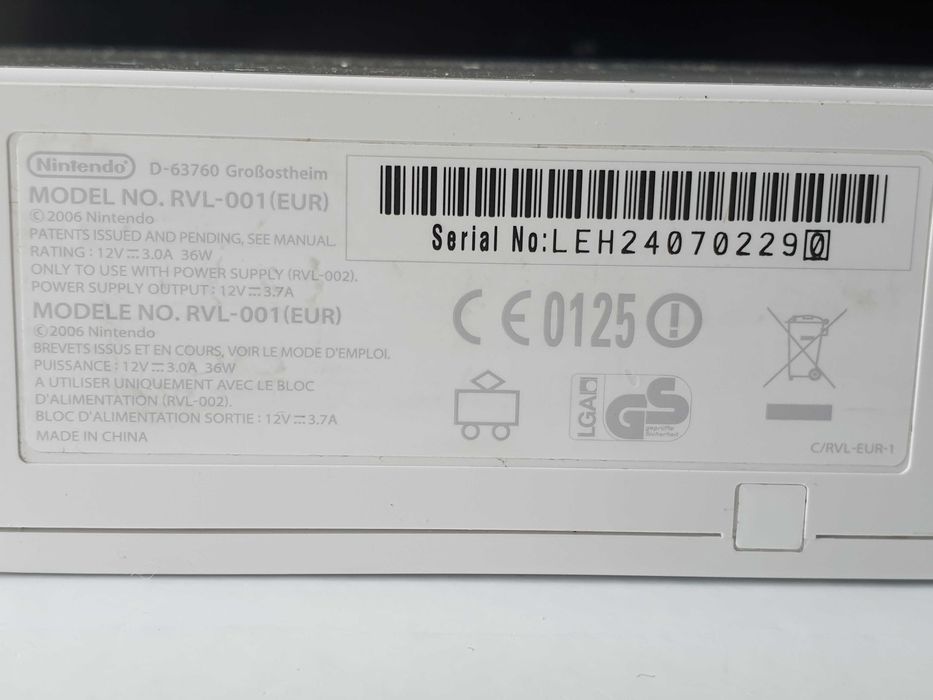 приставка консоль Nintendo Wii RVL-001 (EUR) комплект