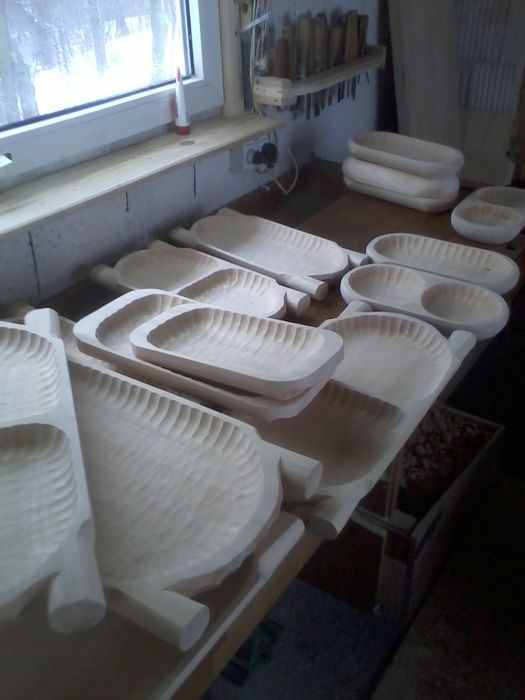 Korytko drewniane 50x25x5