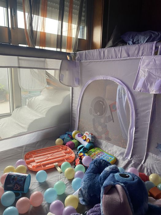 Pack parque de bebe + cadeira baloico