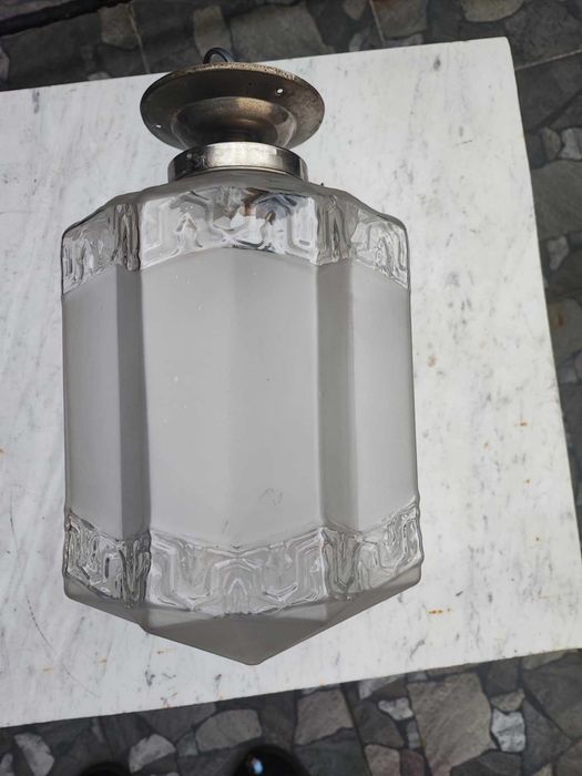 Art deco,mosiężny plafon do salon weranda,łazienka