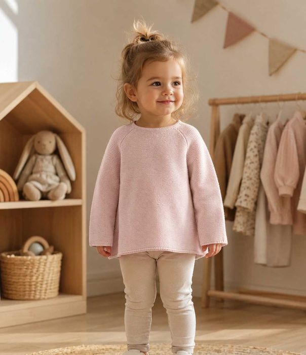 Стильний в'язаний светр Zara Knitwear Basic для дівчинки