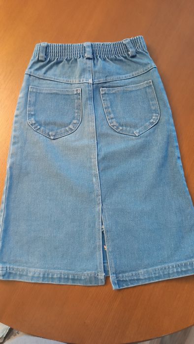 Джинсова юбка на худеньку дівчинку 7-8 років