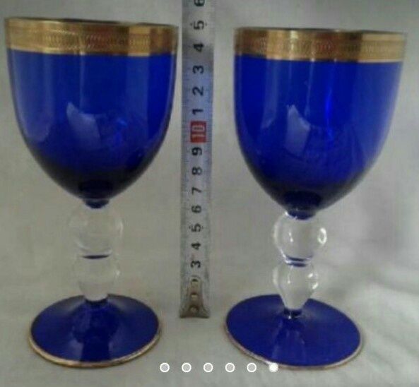 Цветной хрусталь бокалы фужеры Германия хрустальные