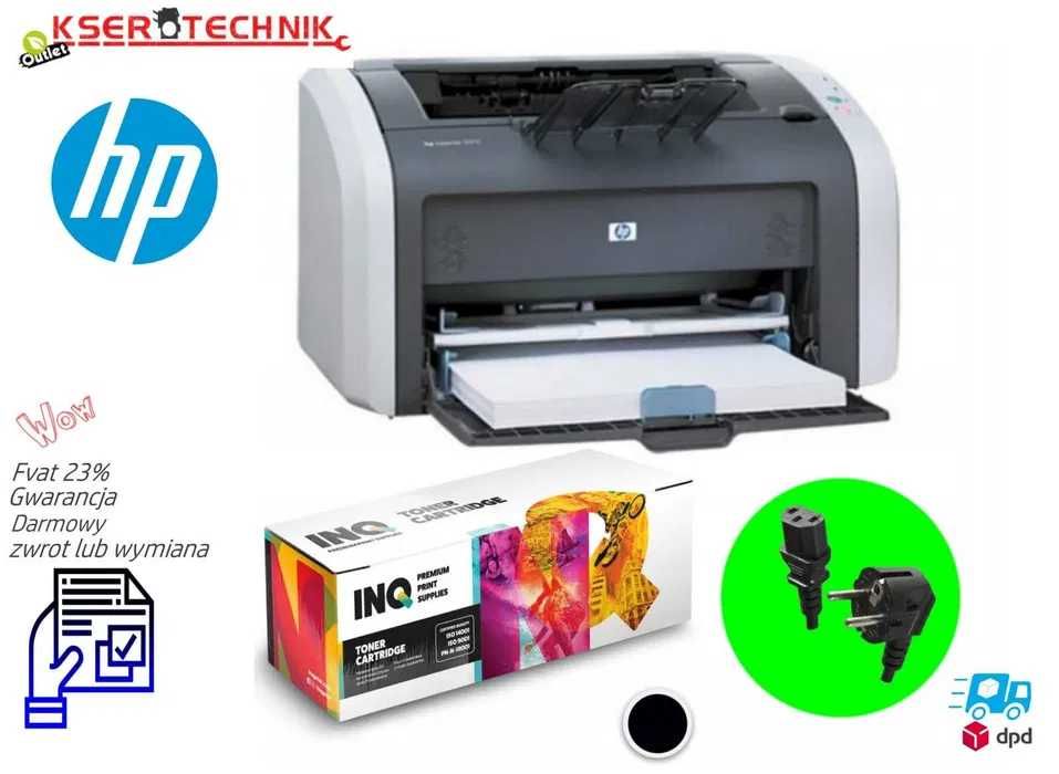 Drukarka laserowa HP LaserJet 1012 / Tanie Tonery / Mała do domu