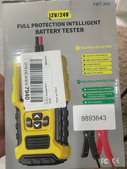 Verificador de bateria de carro