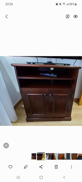 Móvel para tv quarto em madeira