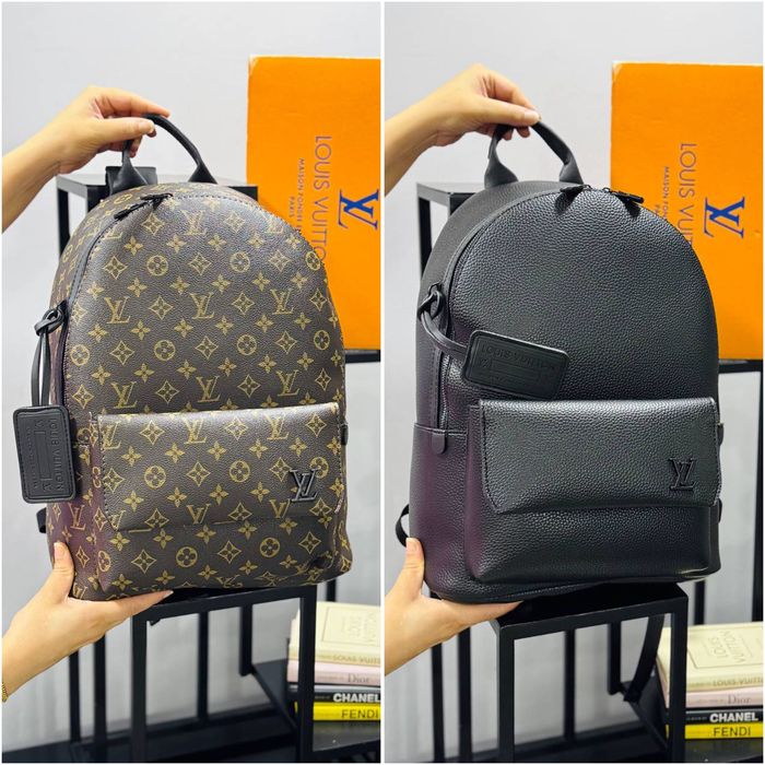 Рюкзак большой коричневый черный Louis Vuitton Multi Луи Витон унисекс