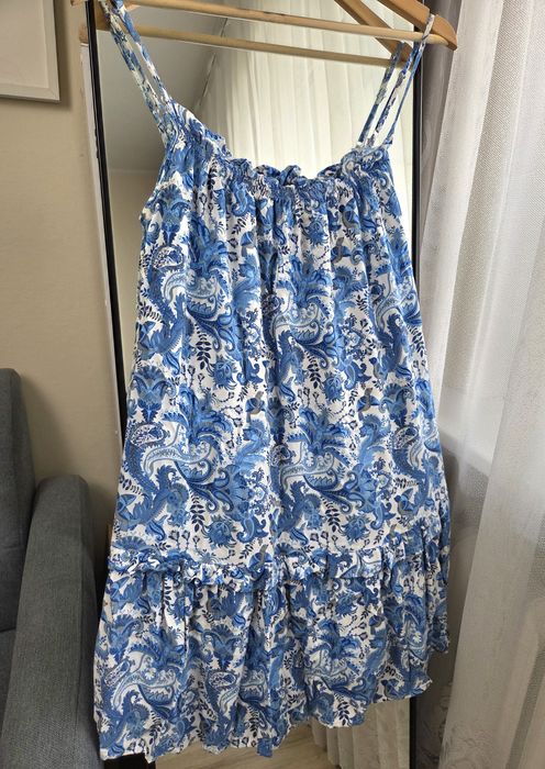 Rozkloszowana sukienka mini Tom&Rose M wiskoza oversize lato