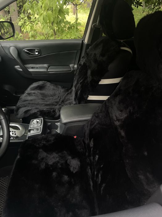 Авточехол із натуральної овчини, меховой чехол, накидка на автокрісло