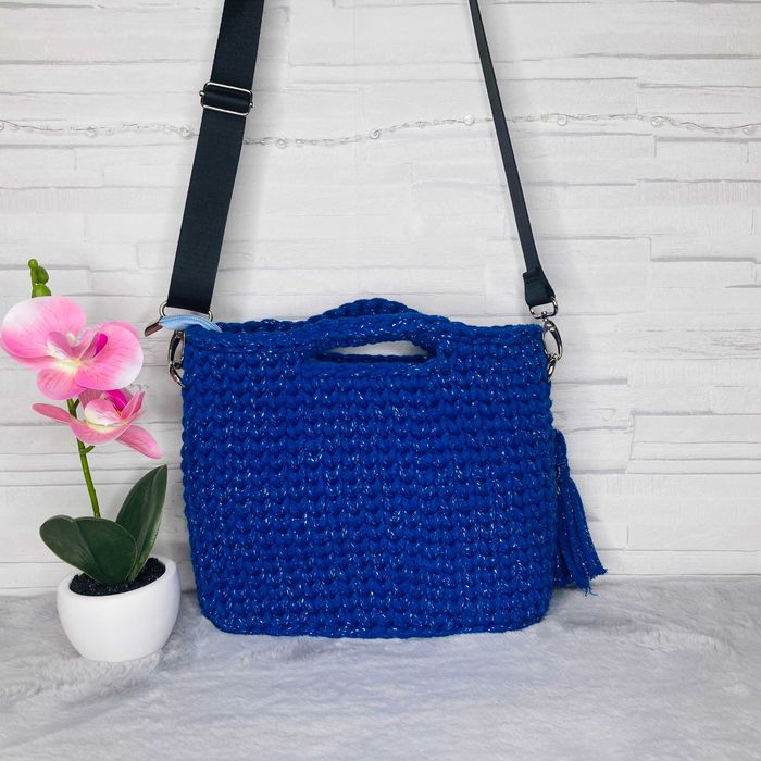 Torebka Koszyk Handmade Pleciona Damska na Ramię | Polska