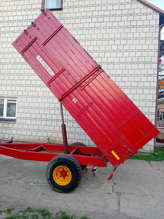 Przyczepa wywrotka jednoosiowa fabryczna bastrup vestas
