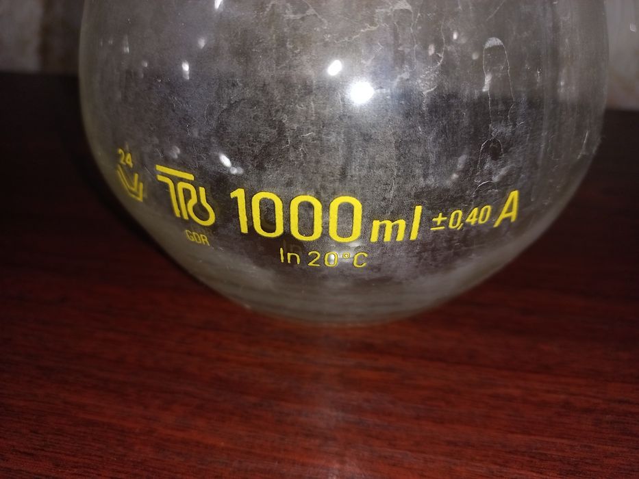 Колба химическая лабораторная 1000 ml ГДР