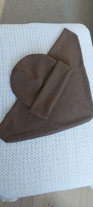 Wiosenny komplet 100% merino camel