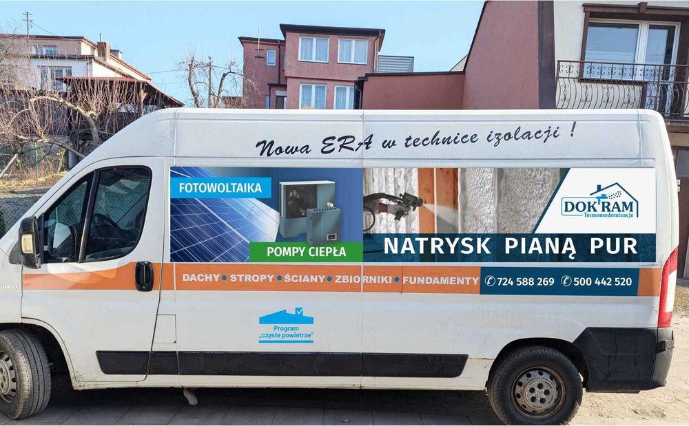Natrysk Piany Pur , Wdmuchiwanie celulozy