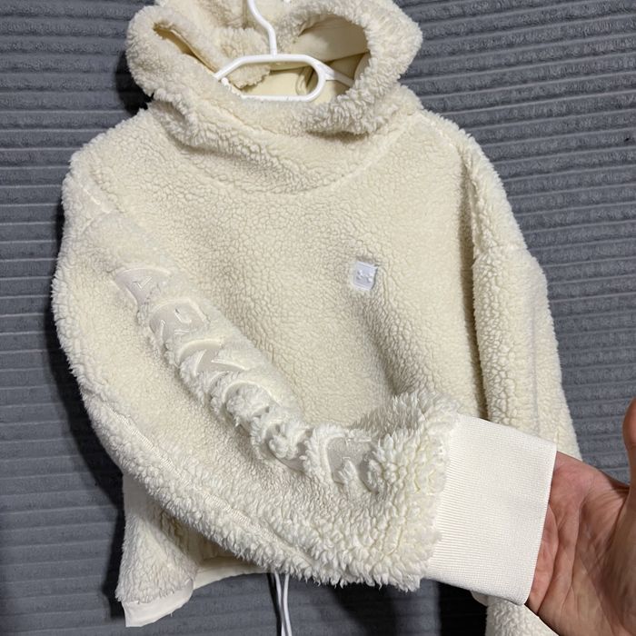Оригінальний Худі  Under Armour Off White Sherpa Crop Fleece Розмір М