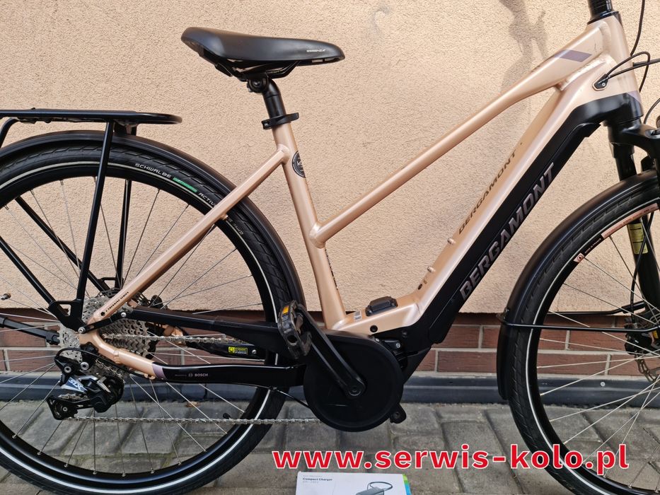 Rower elektryczny damski damka BERGAMONT koła 28 SHIMANO SLX aluminium