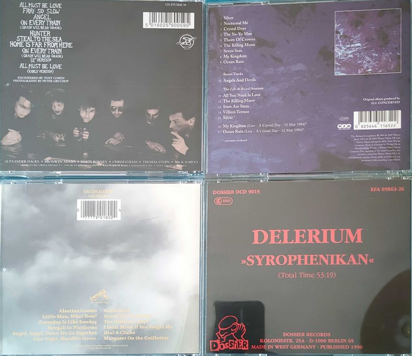 4 cd's originais, Love and Rockets...