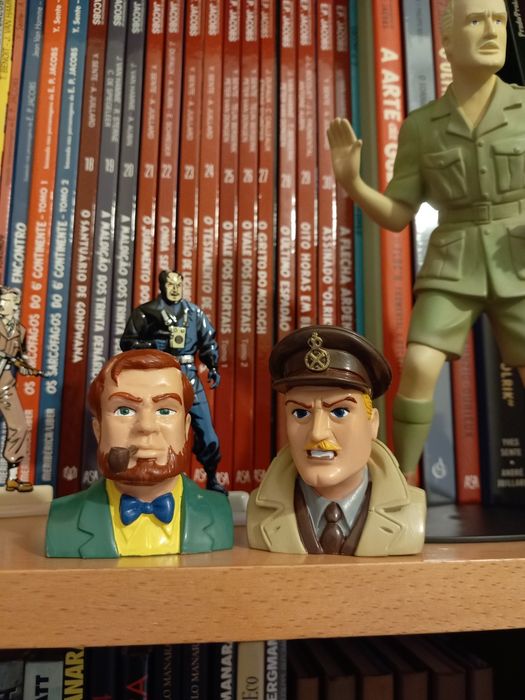 Blake e Mortimer 2 figuras raras bustos
