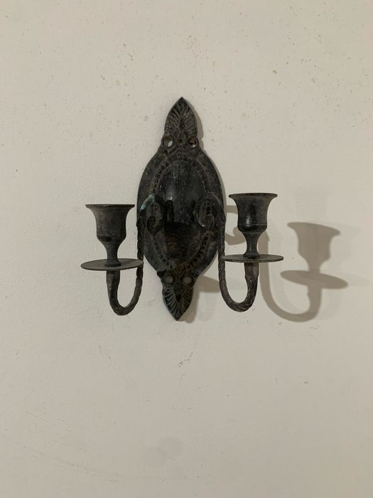 Castiçais parede para velas rustico