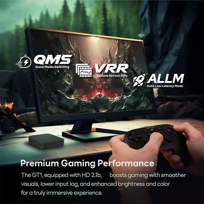 Смарт приставка RockTek GT1 UHDRealtek RTD1325 2/32gb  Netflix 4K