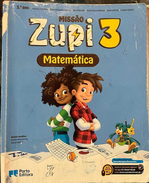 Zupi 3 Matemática 3º Ano | Manual Escolar Porto Editora Ensino Básico + Caderno de Estudo em casa