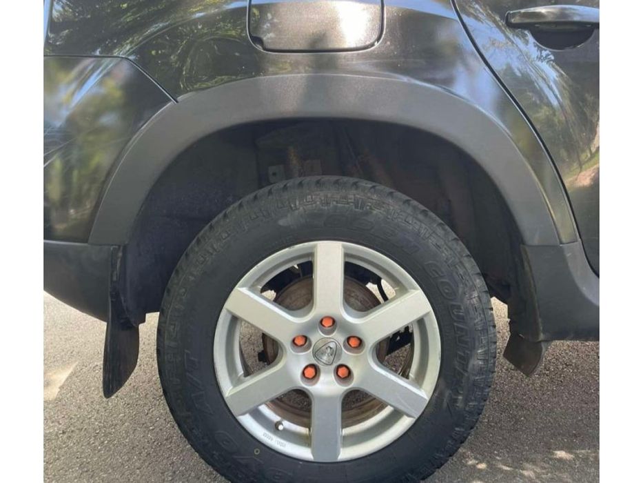 Dacia Duster 2008-2018 рр. Накладки на арки (4 шт., чорні ABS)