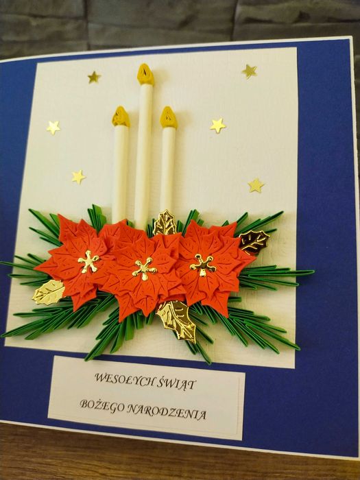 Kartka świąteczna ręcznie wykonana