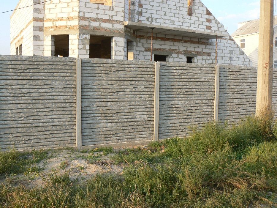 Еврозабор, Забор бетонный секционный