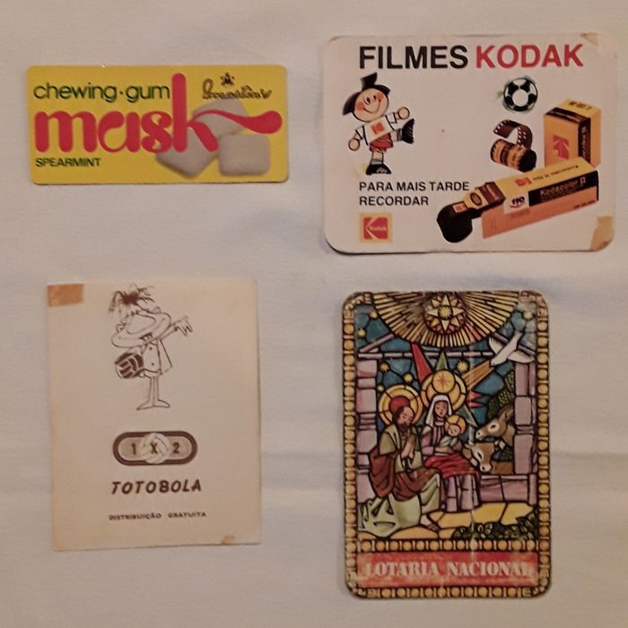 Calendários de bolso anos 80