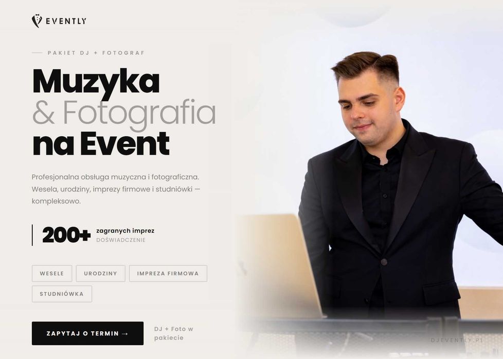 DJ + Fotograf na imprezy | 18-stki, urodziny, wesela, firmowe