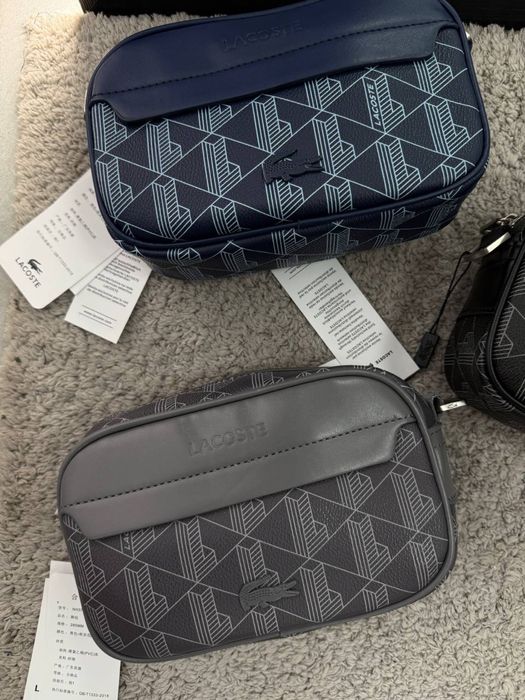 Месенджер Lacoste/ сумка преміум лакост чорна/сіра/синя/ чоловіча