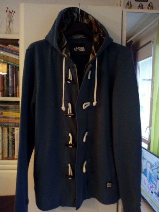 Bluza, granat, moro kaptur, rozmiar L . Nowa,