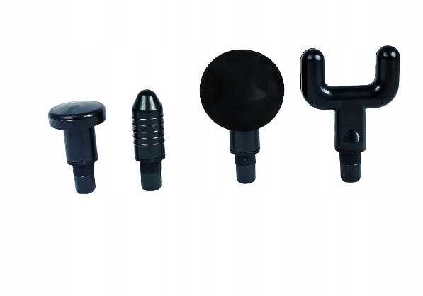 ZESTAW Masażer wibracyjny pistolet do masażu 4 głowice do ciała pleców