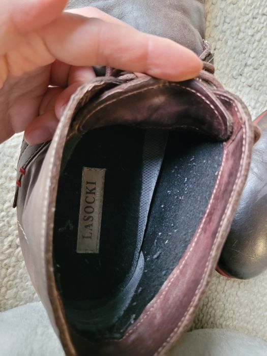Lasocki 44 buty męskie botki skóra