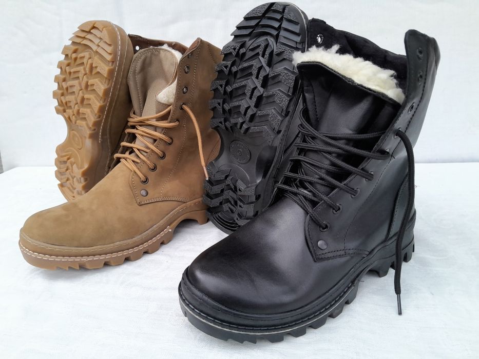 Натуральный мех берцы опт розница 40-46р черные олива койот