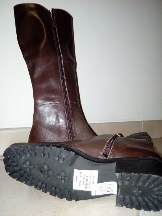 Botas Couro novas Hera tam 34