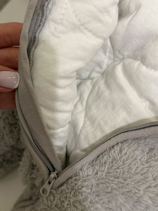 Новый серый детский комбинезон