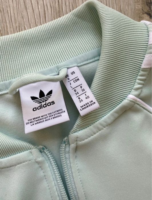 Bluza Adidas dresowa adicolor classic SST miętowa 34 XS