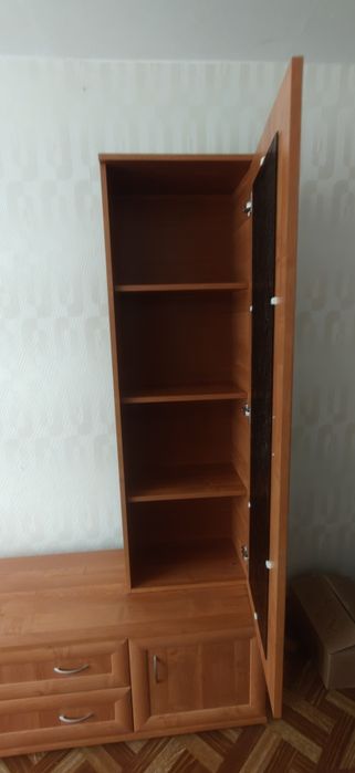 Komoda witryna  brąz