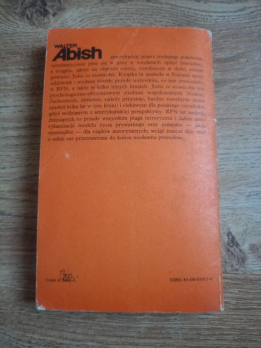 Walter Abish jakie to niemieckie